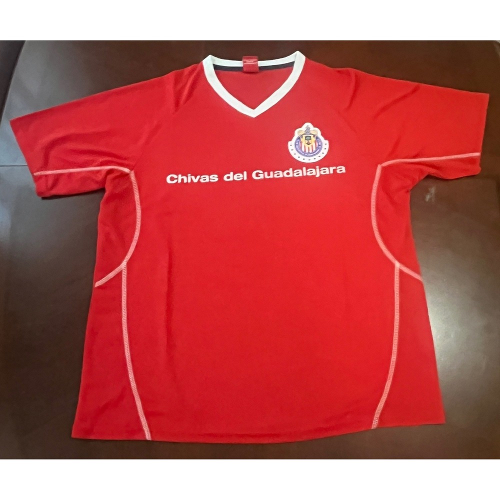 Chivas de Guadalajara Soccer Jersey Mens XL Red Short Sleeve Training Shirt 23 - Picture 3 of 10